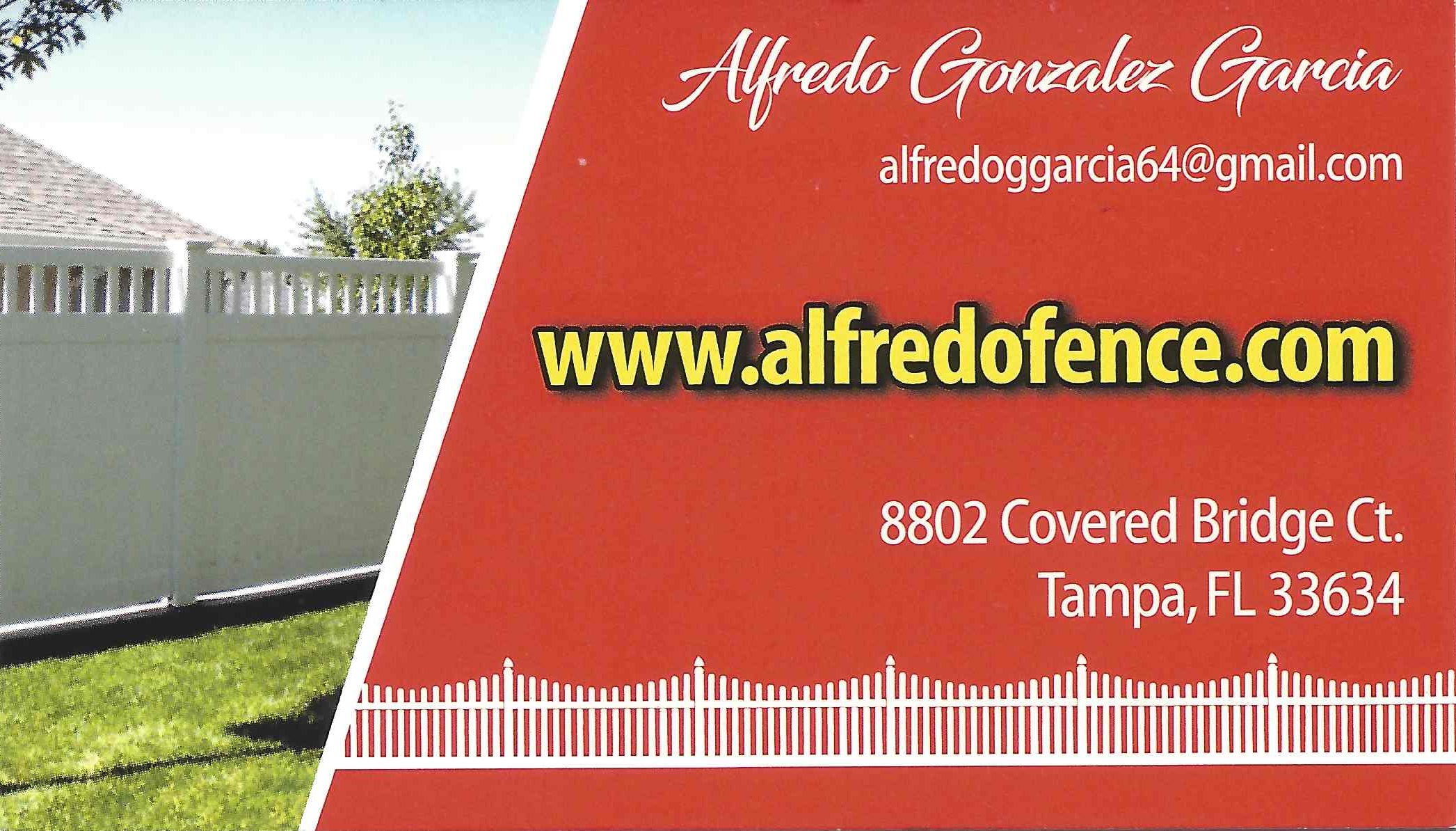 Alfredo Gonzalez Garcia business card